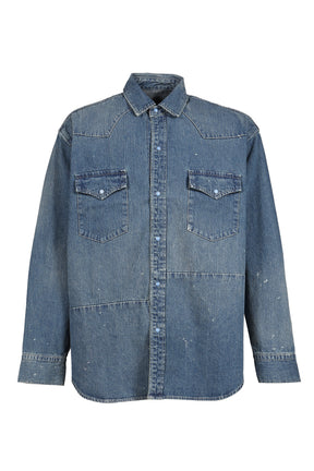 BREAKFAST DENIM WESTERN SHIRTS / BLU