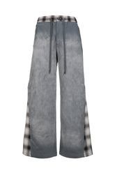 PATCHED PANEL JERSEY TROUSERS / GRY