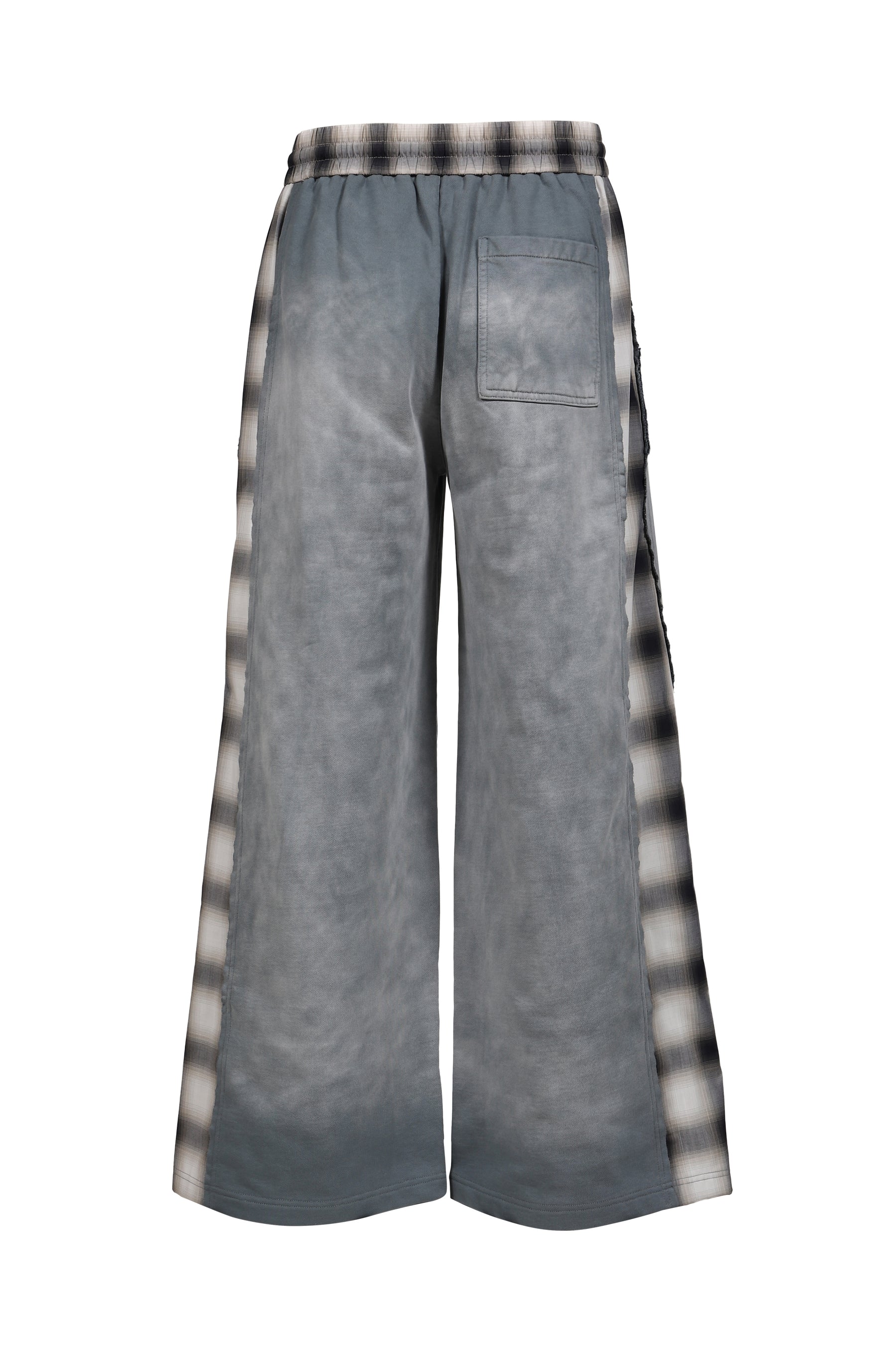 PATCHED PANEL JERSEY TROUSERS / GRY