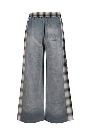 PATCHED PANEL JERSEY TROUSERS / GRY