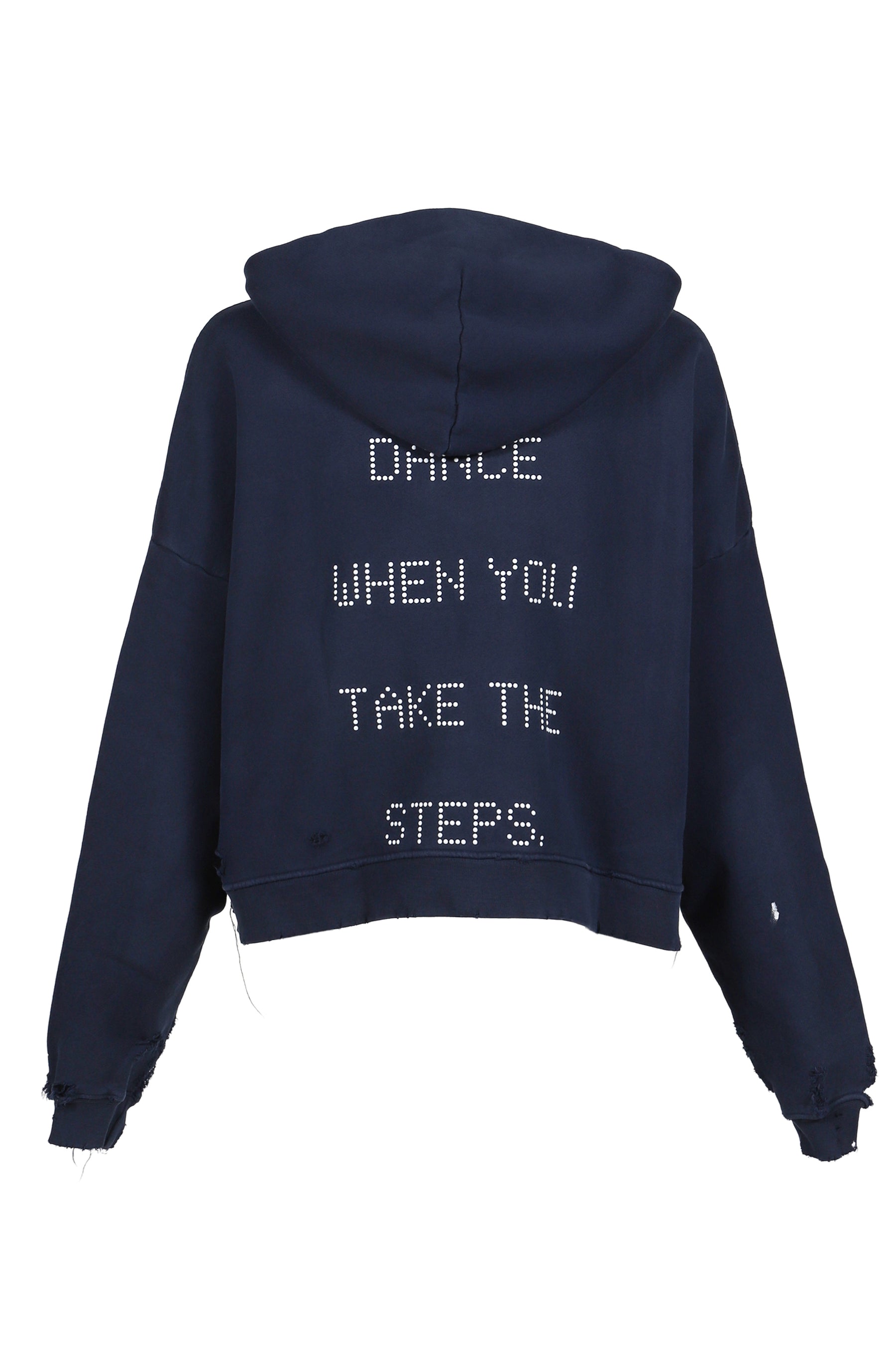 TREATMENT CENTER ZIP HOODED SWEATSHIRT / NVY