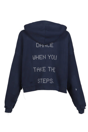 TREATMENT CENTER ZIP HOODED SWEATSHIRT / NVY