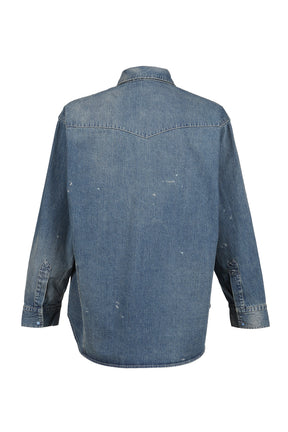 BREAKFAST DENIM WESTERN SHIRTS / BLU