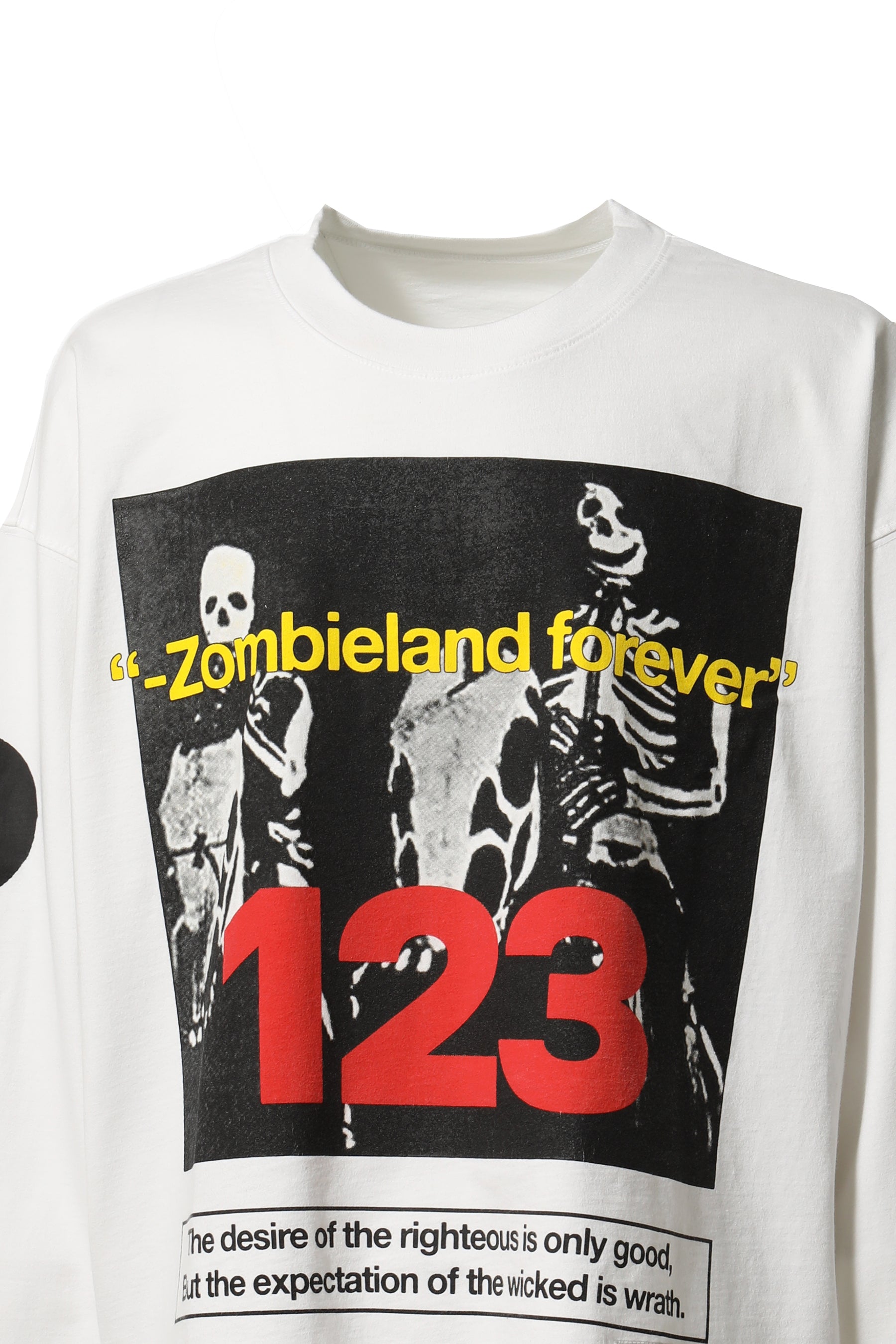 RRR123 FW23 ZOMBIELAND LS TEE / WHT -NUBIAN