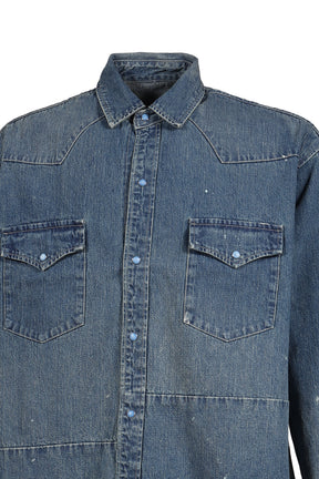 BREAKFAST DENIM WESTERN SHIRTS / BLU