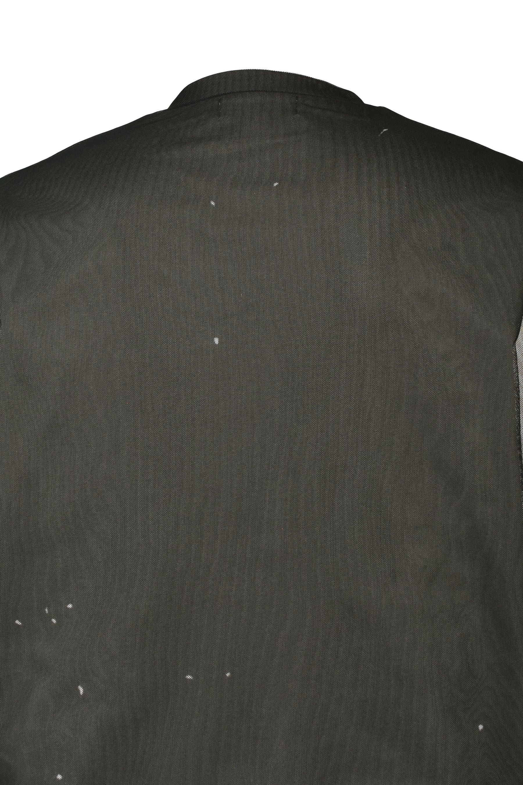 ANGEL DIAGRAM LAYERED CARDIGAN / BLK
