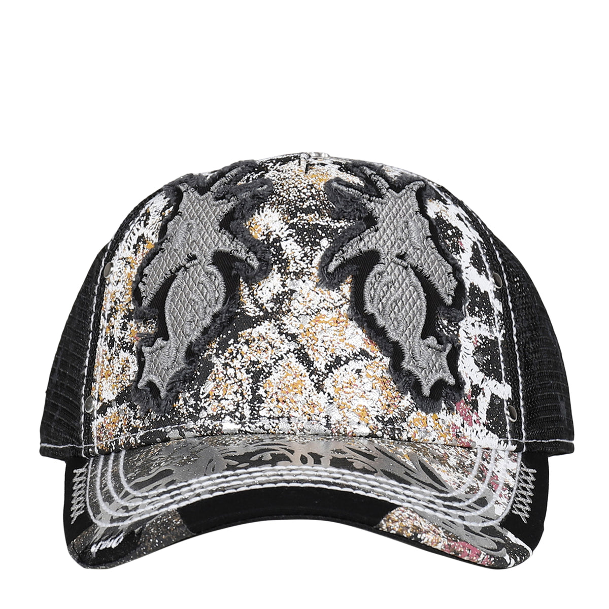 CHITO チト SS26 DOUBLE SEAHORSE PATCH MESH CAP / BLK - NUBIAN ヌビアン