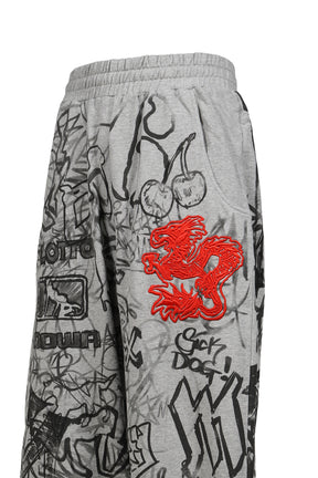 GRAFITTI TRACK PANTS / GRY