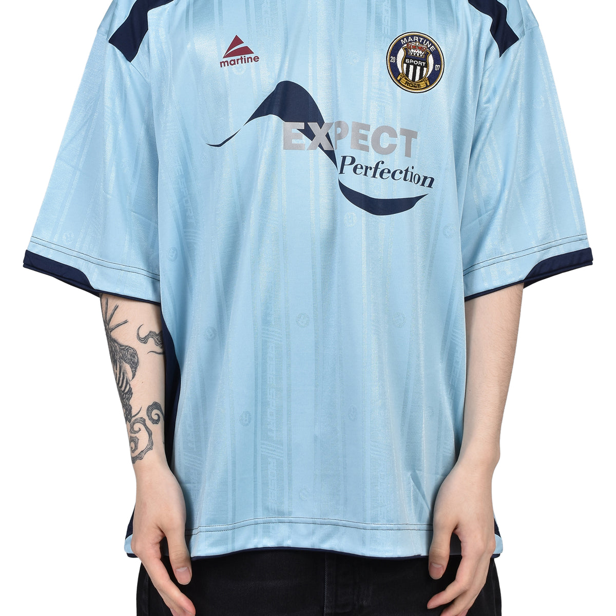 Martine Rose マーティン ローズ SS26 FOOTBALL TOP / BLU LT