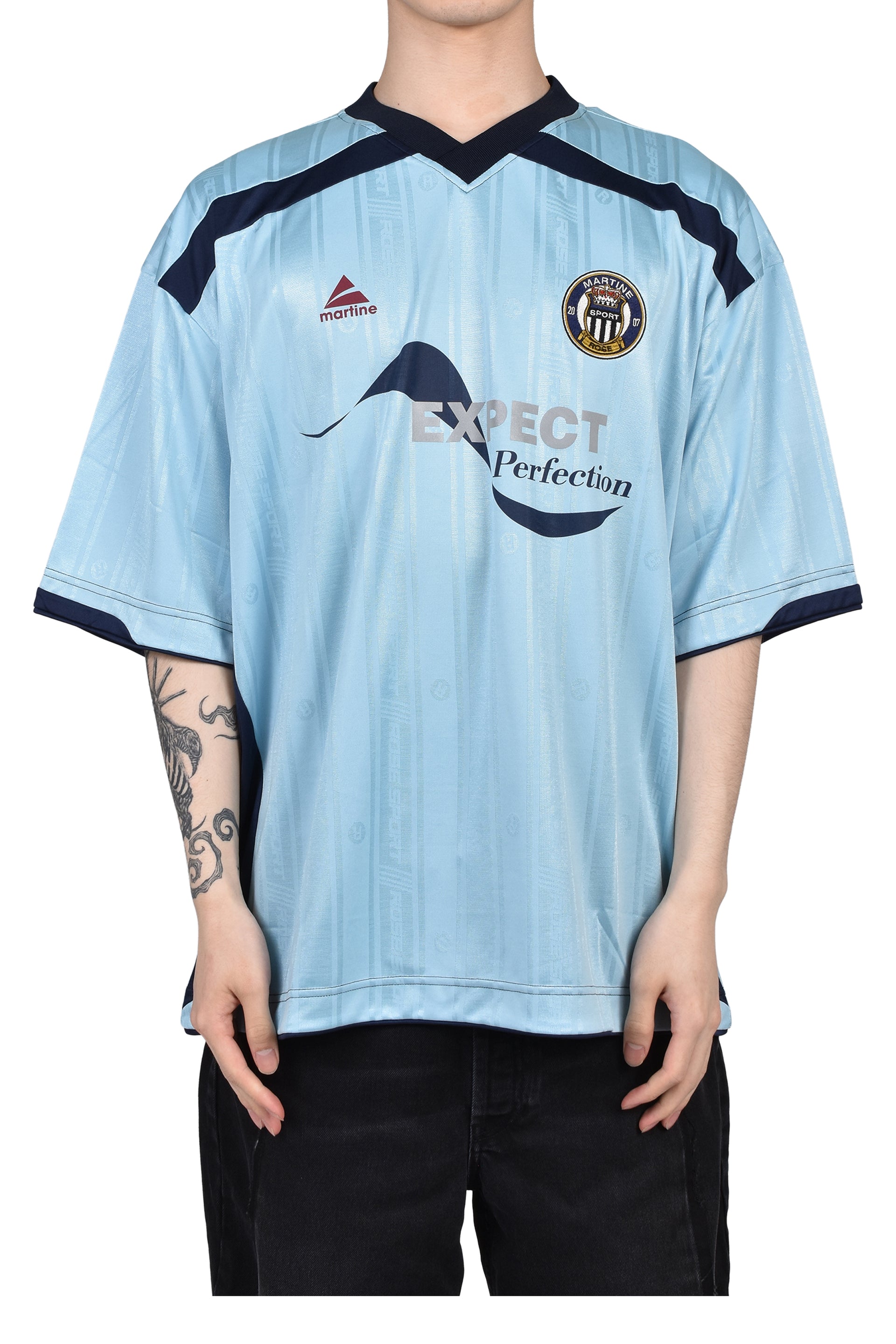 FOOTBALL TOP / BLU LT.