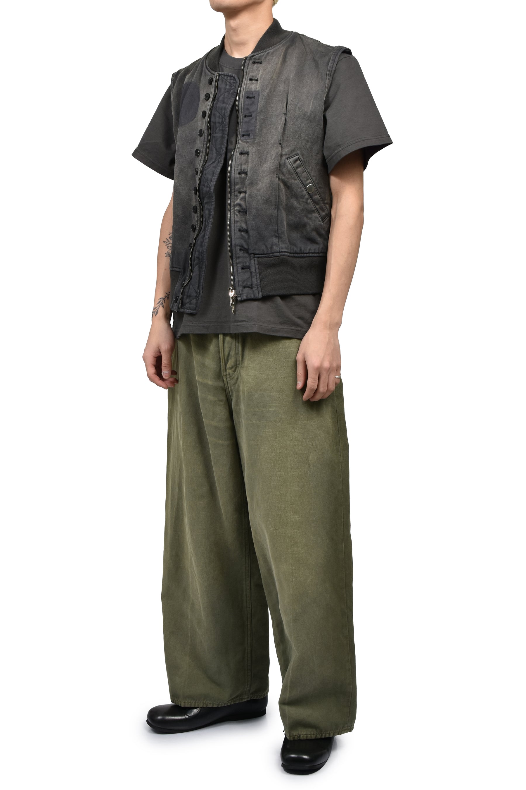 VICTORIAN BOMBER VEST / ASH GRY