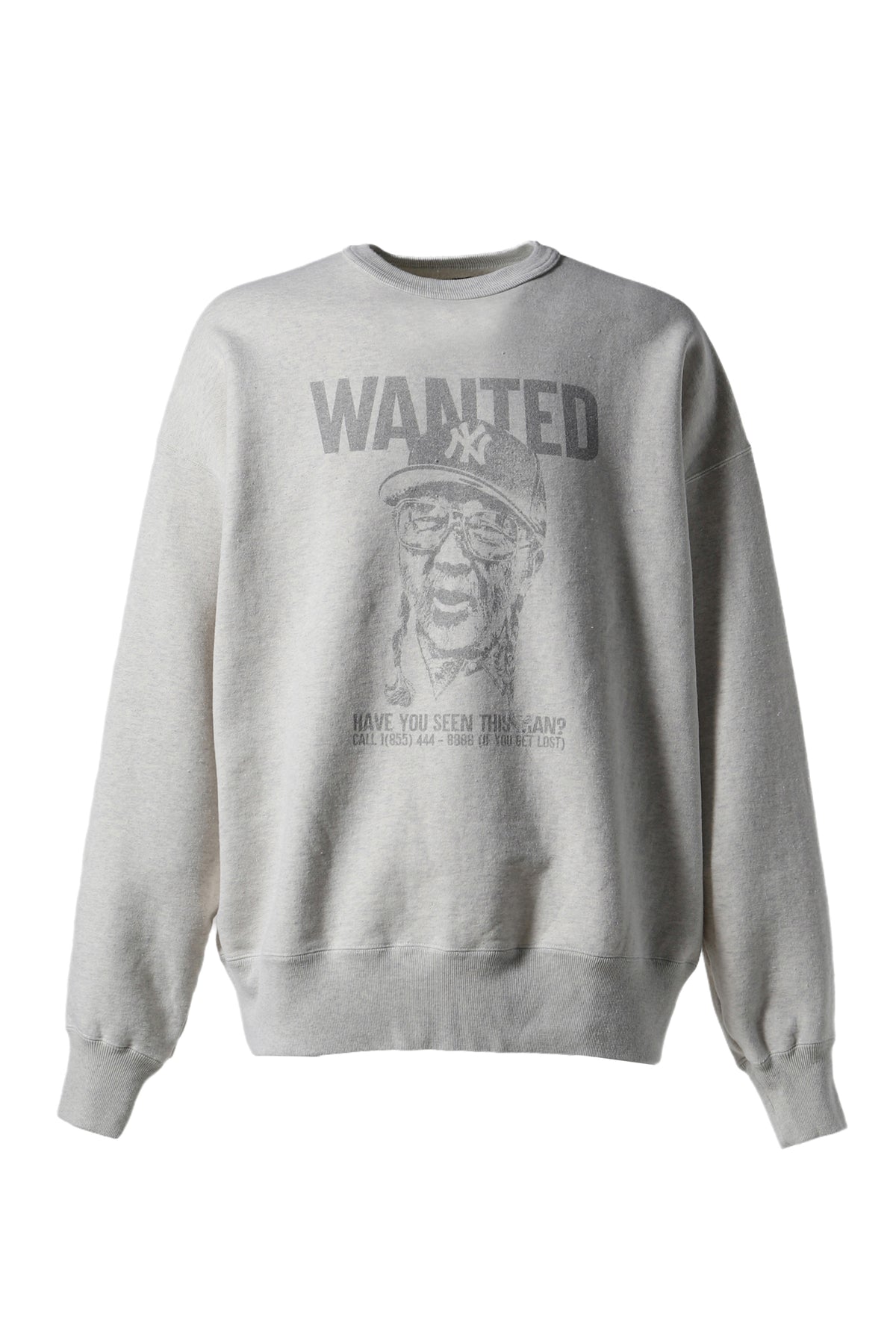 PRINTED CREW NECK "WANTED" / OAT