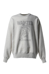 PRINTED CREW NECK "WANTED" / OAT