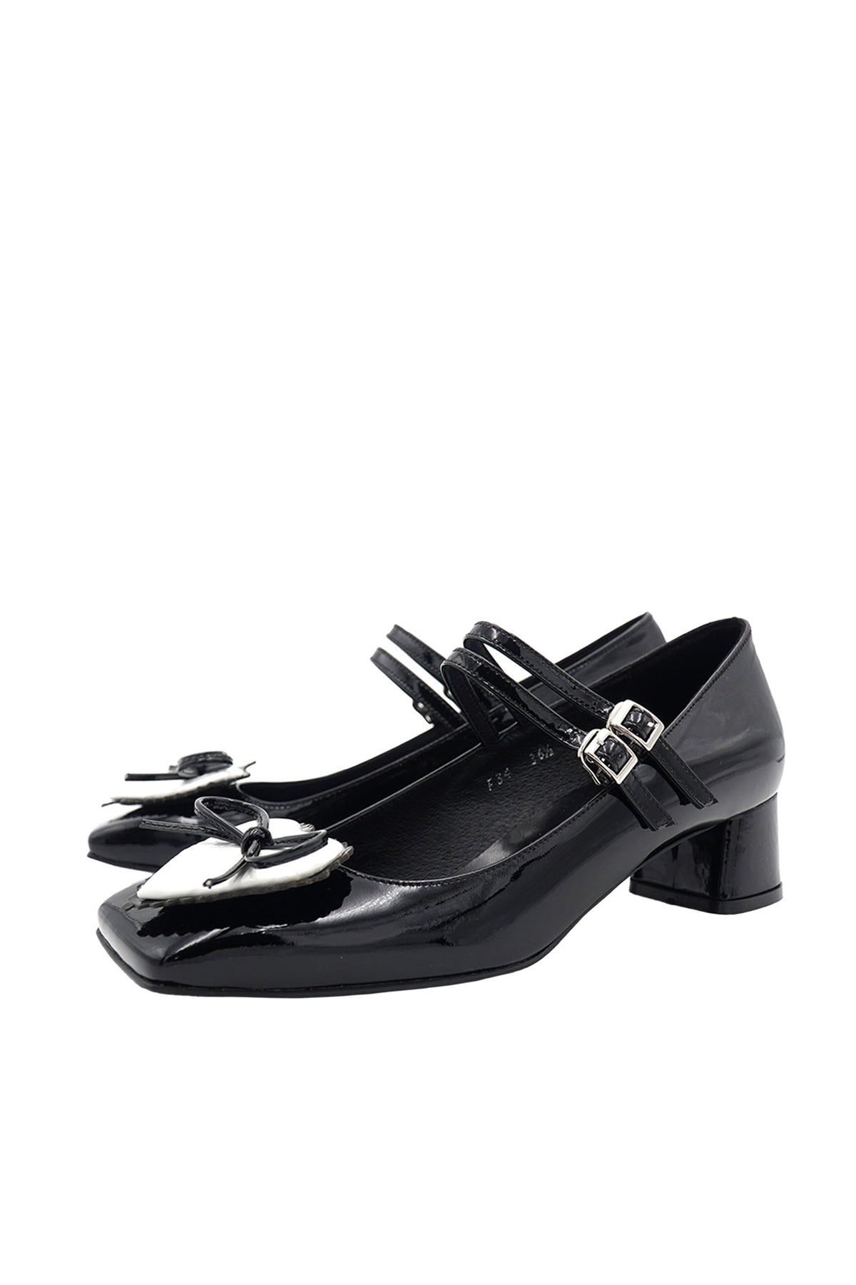 CANDY MARY-JANE FLATS / BLK