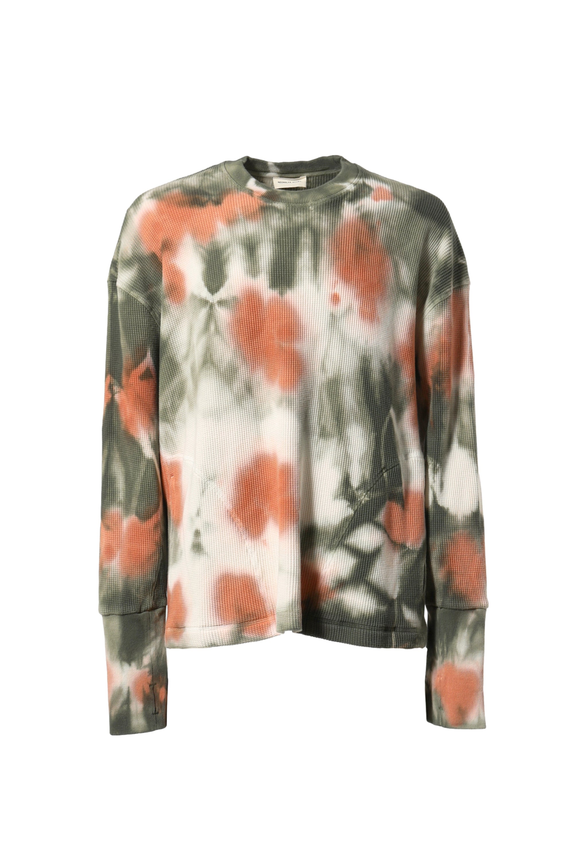 NICHOLAS DALEY ニコラス デイリー FW23 TIE-DYE WAFFLE CREW NECK