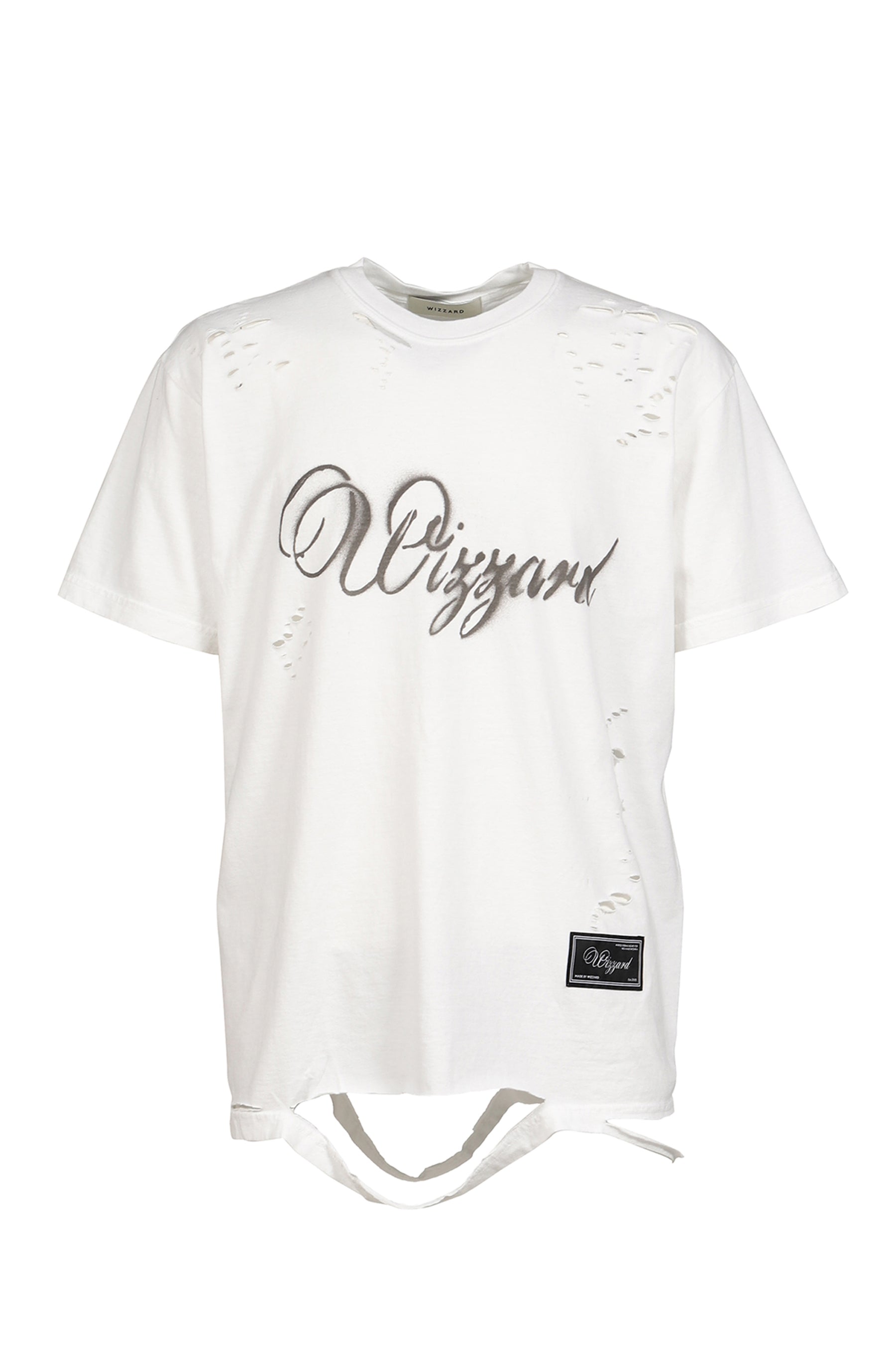 DISTRESSED GRAPHIC T-SHIRT / WHT