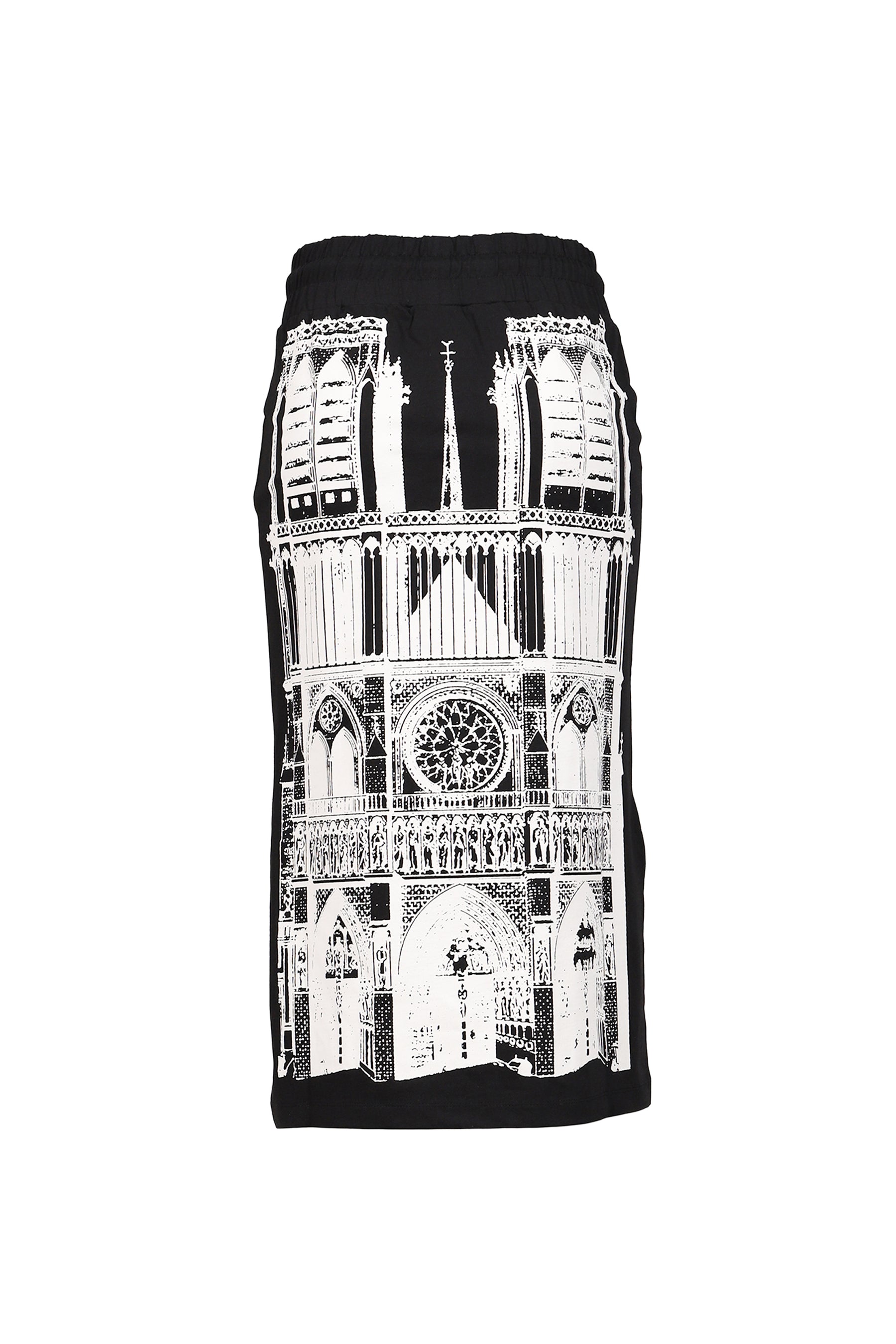 SWEATSHIRT SKIRT KNIT / BLK