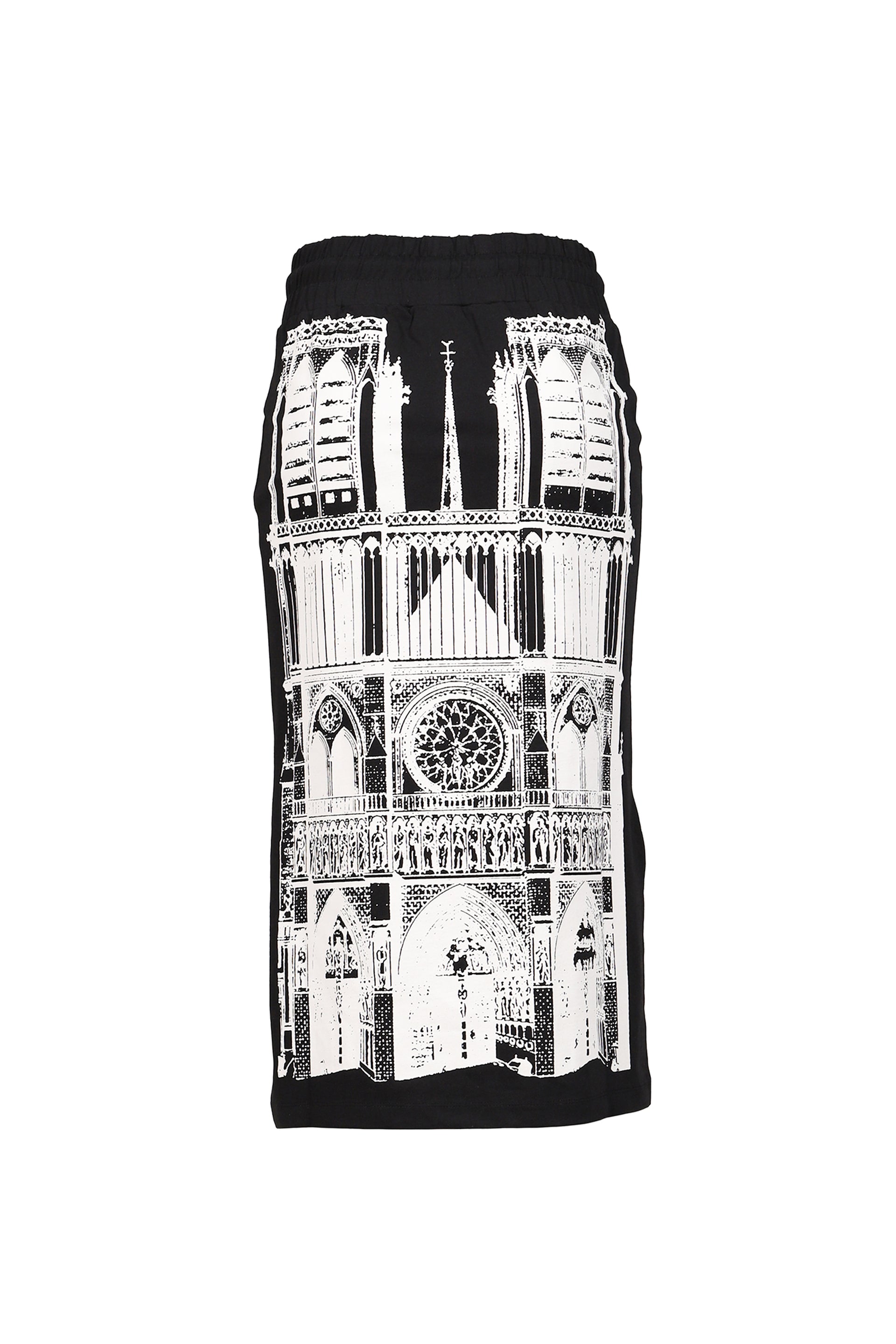 SWEATSHIRT SKIRT KNIT / BLK