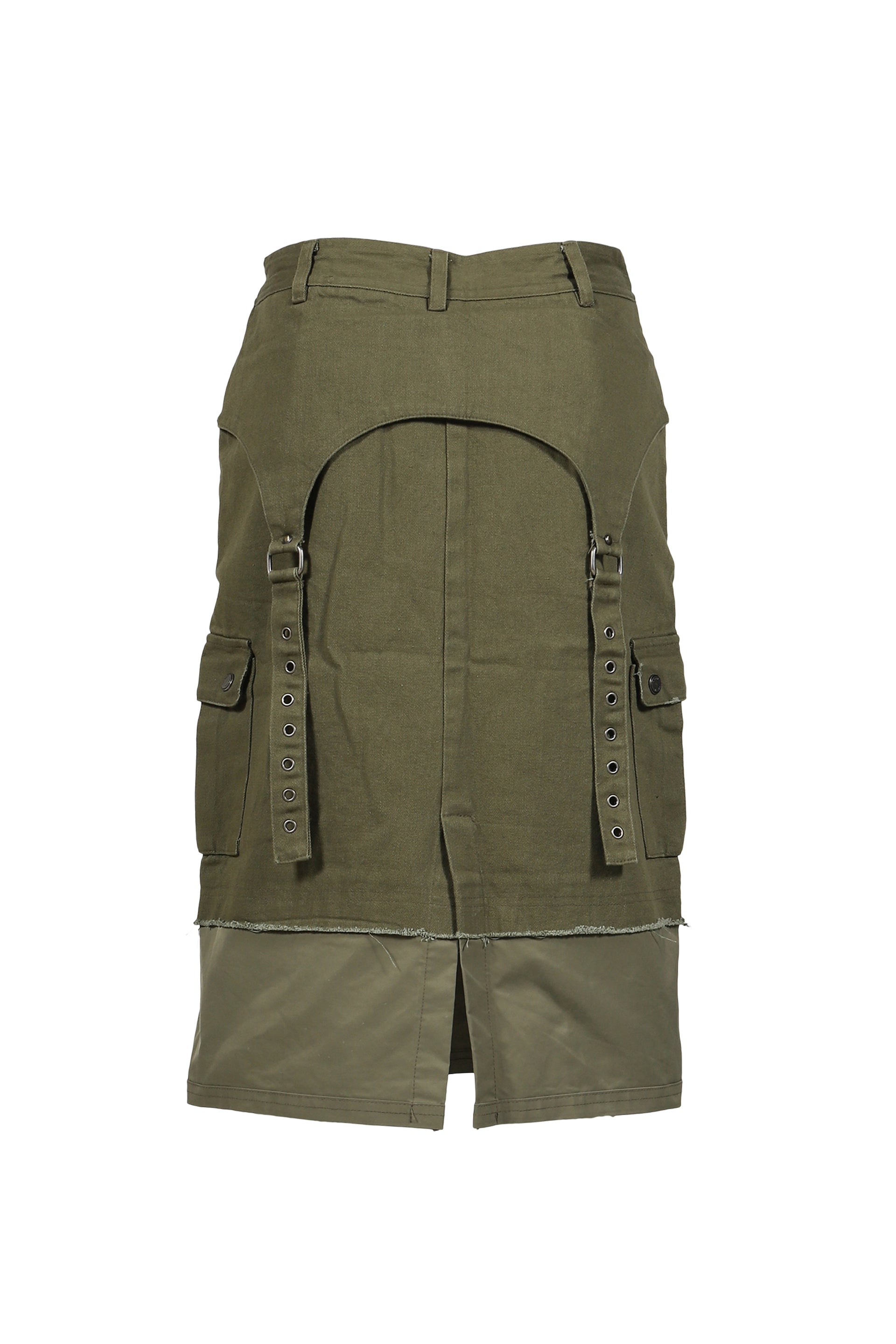 WIFFY CARGO MIDI SKIRT / KHA