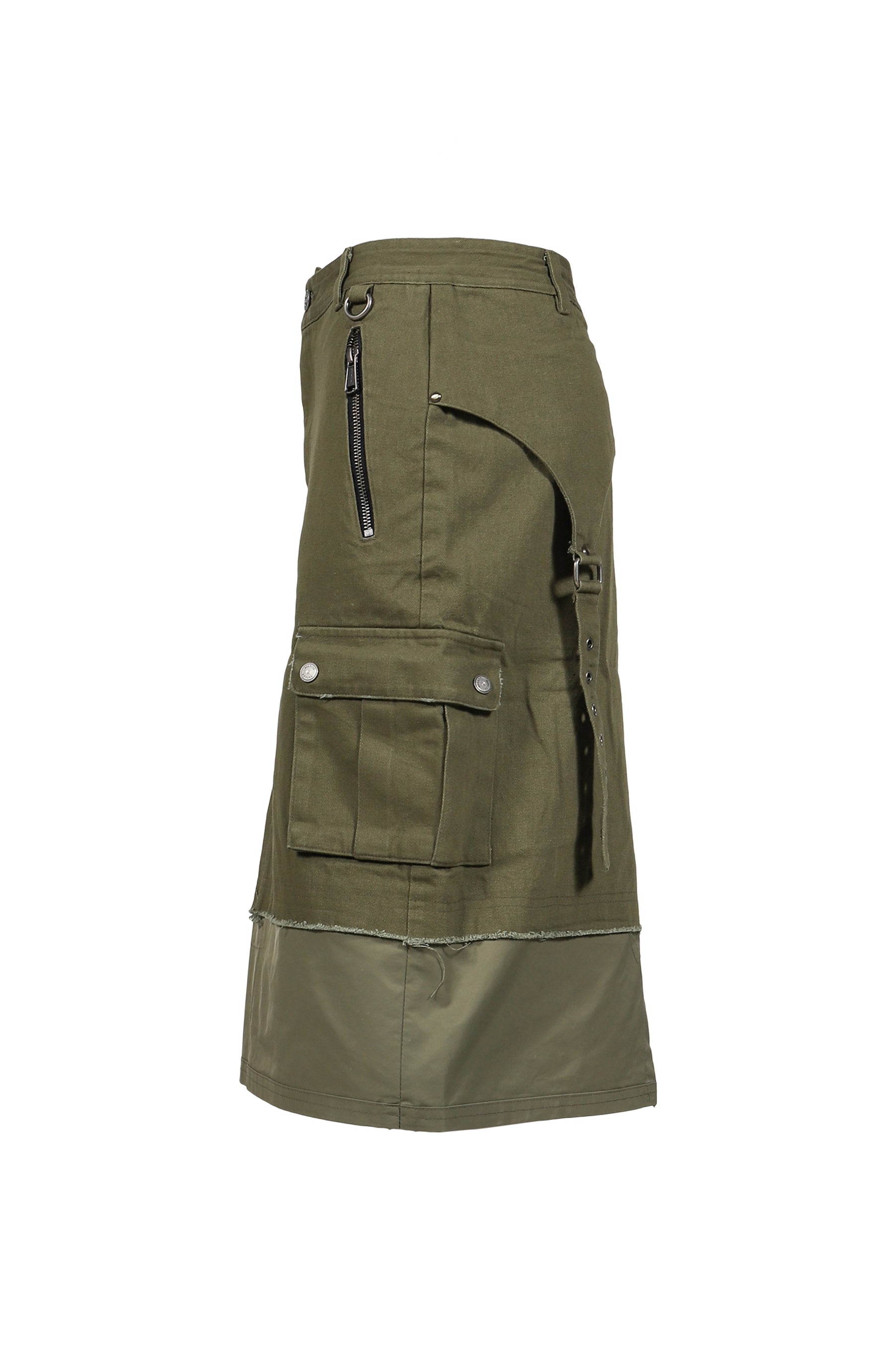 WIFFY CARGO MIDI SKIRT / KHA
