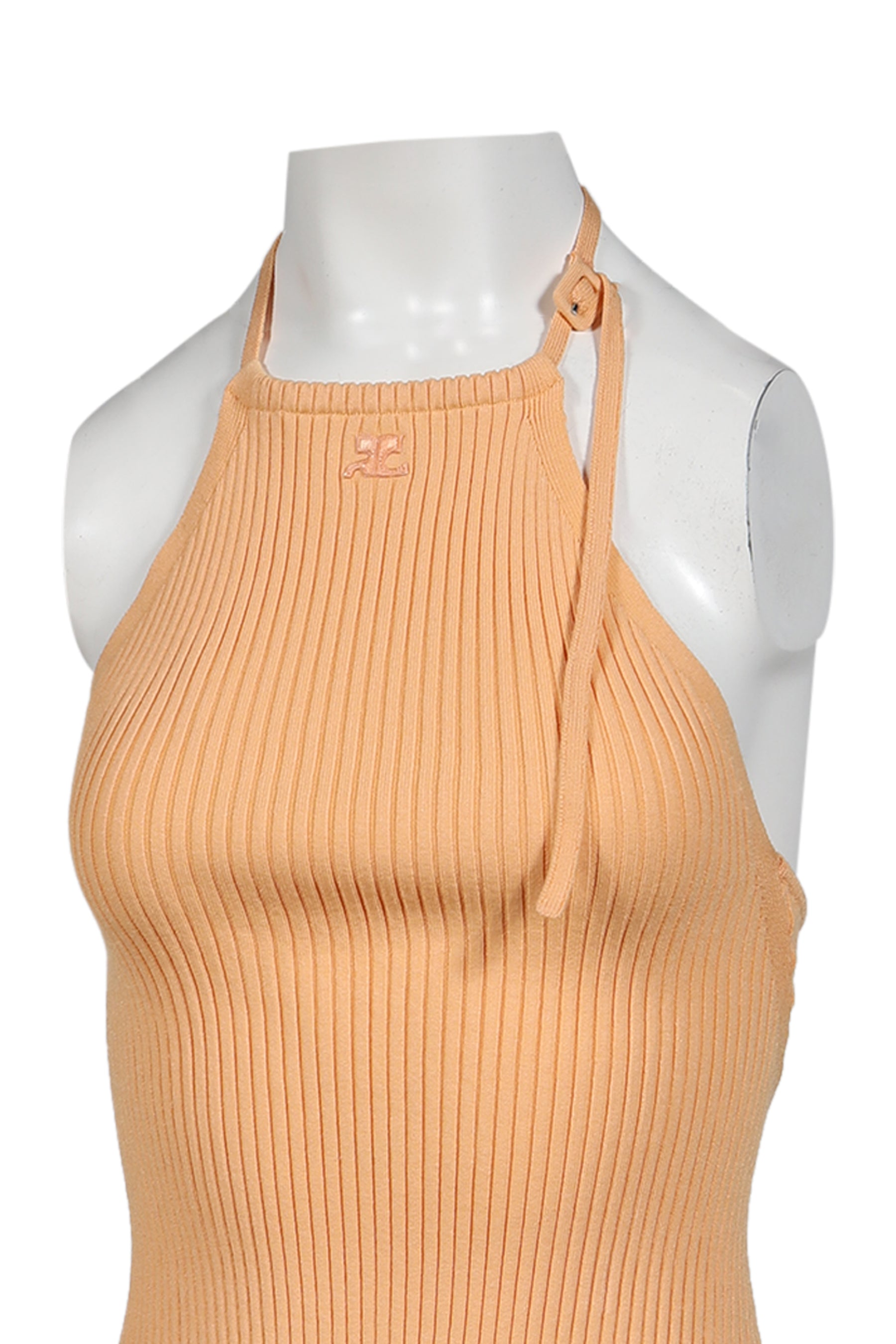 POINTY RIB KNIT TOP / LIGHT SUNSET