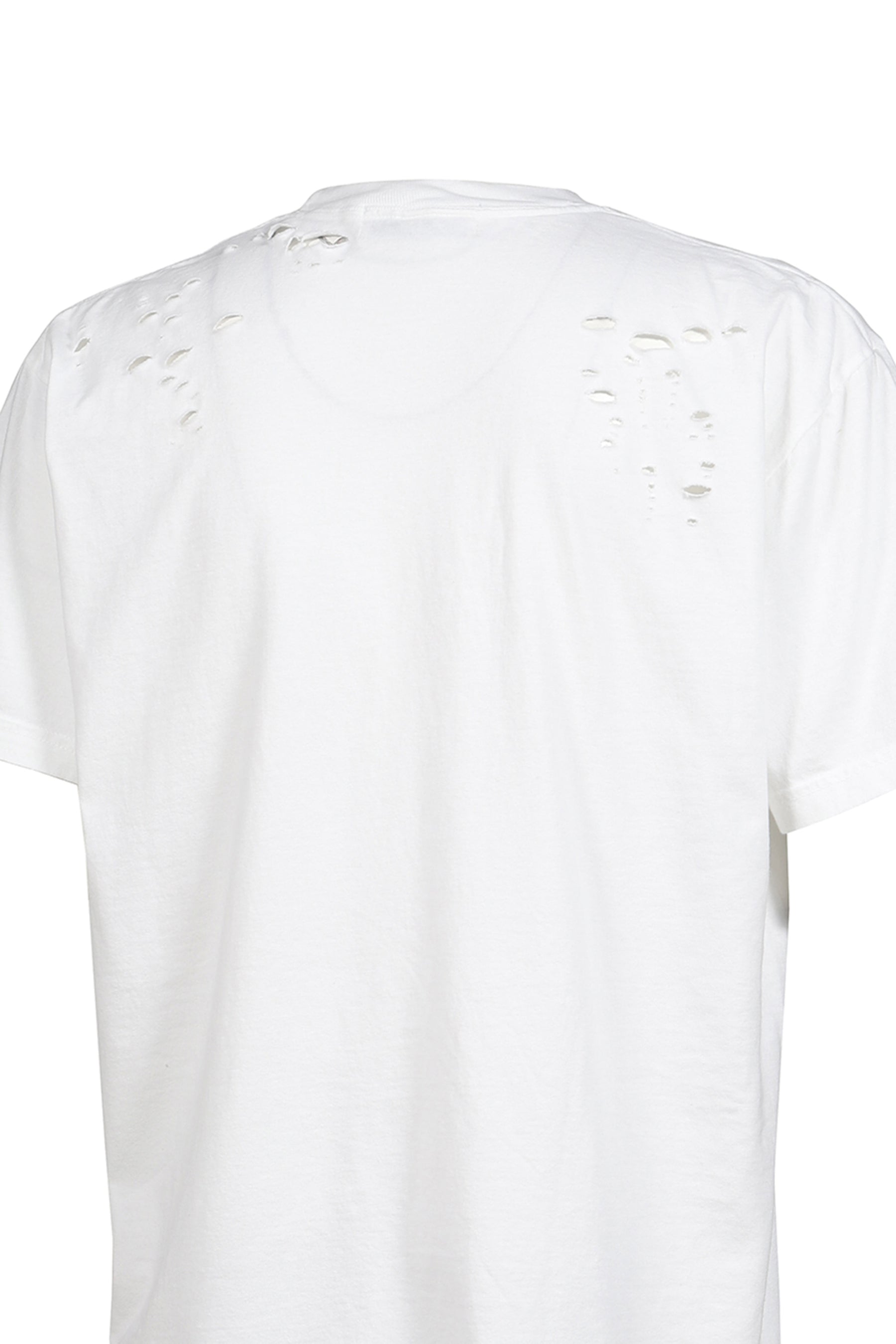 DISTRESSED GRAPHIC T-SHIRT / WHT