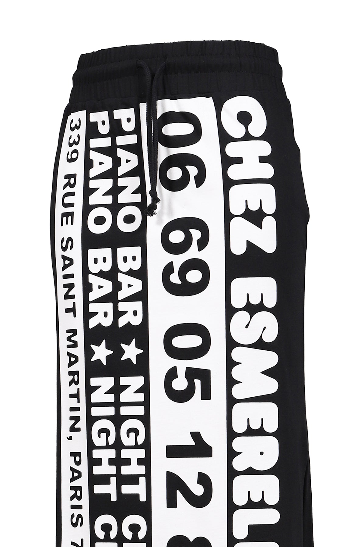 SWEATSHIRT SKIRT KNIT / BLK