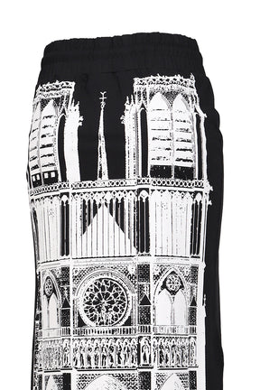 SWEATSHIRT SKIRT KNIT / BLK