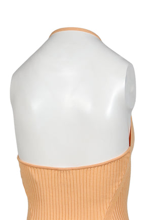 POINTY RIB KNIT TOP / LIGHT SUNSET