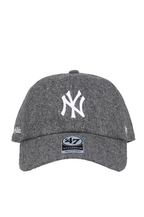 YANKEES SERIF WOOL HAT / DARK GRY