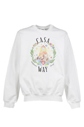 CASA WAY CREW NECK SWEATSHIRT / BRIGHT WHT