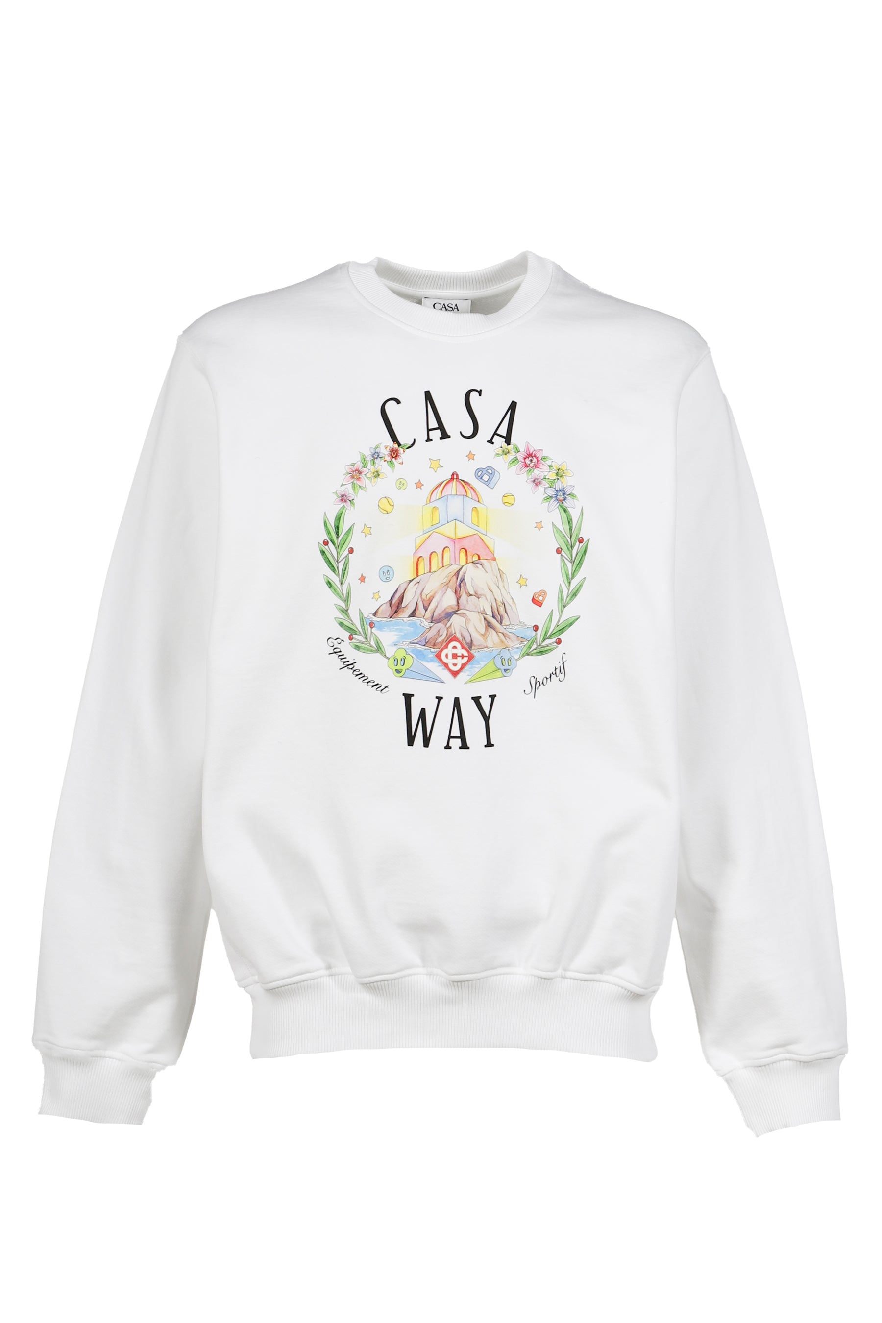 CASA WAY CREW NECK SWEATSHIRT / BRIGHT WHT