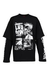 DOUBLE DECK TEE / BLK / PUNK FLYER