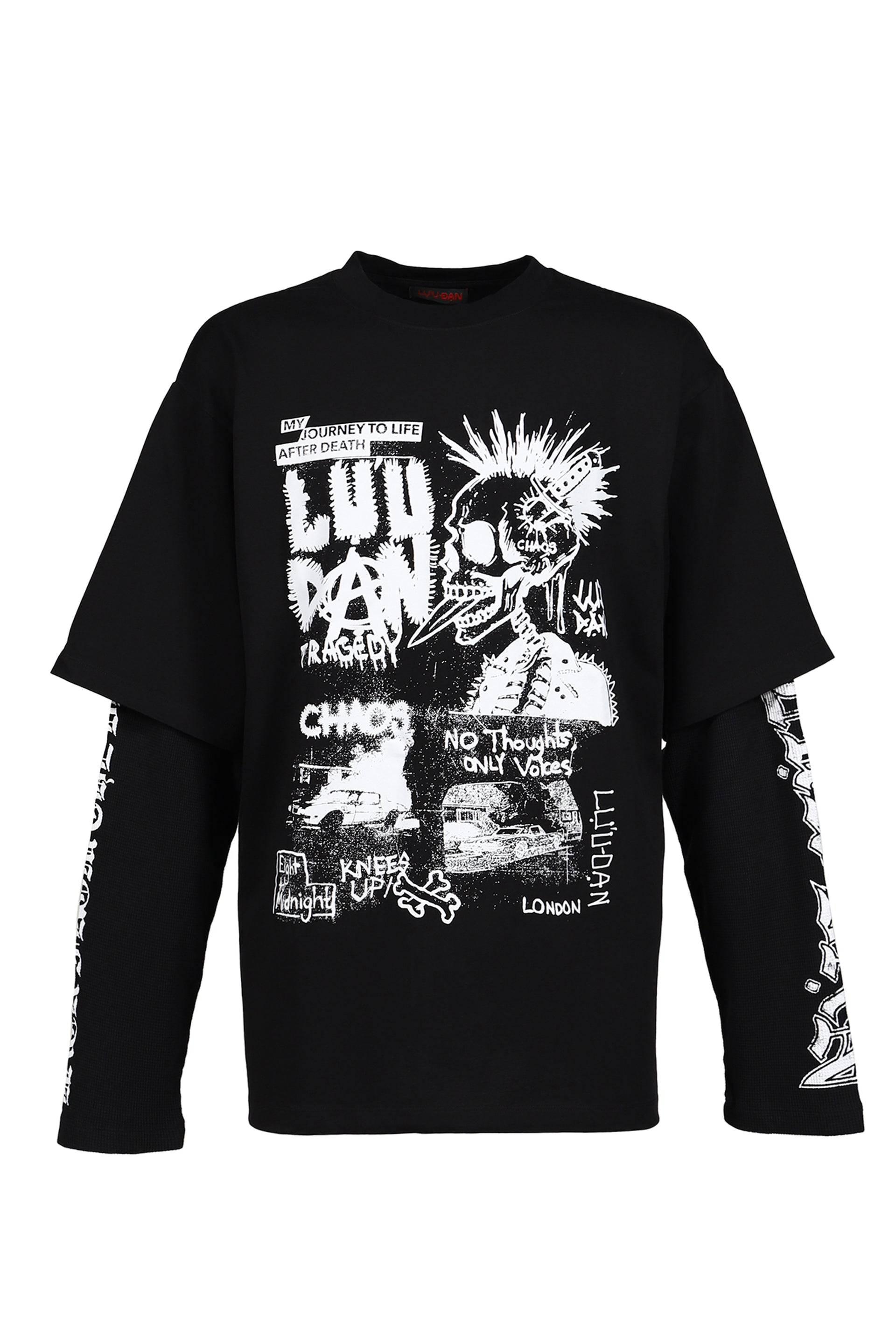 DOUBLE DECK TEE / BLK / PUNK FLYER