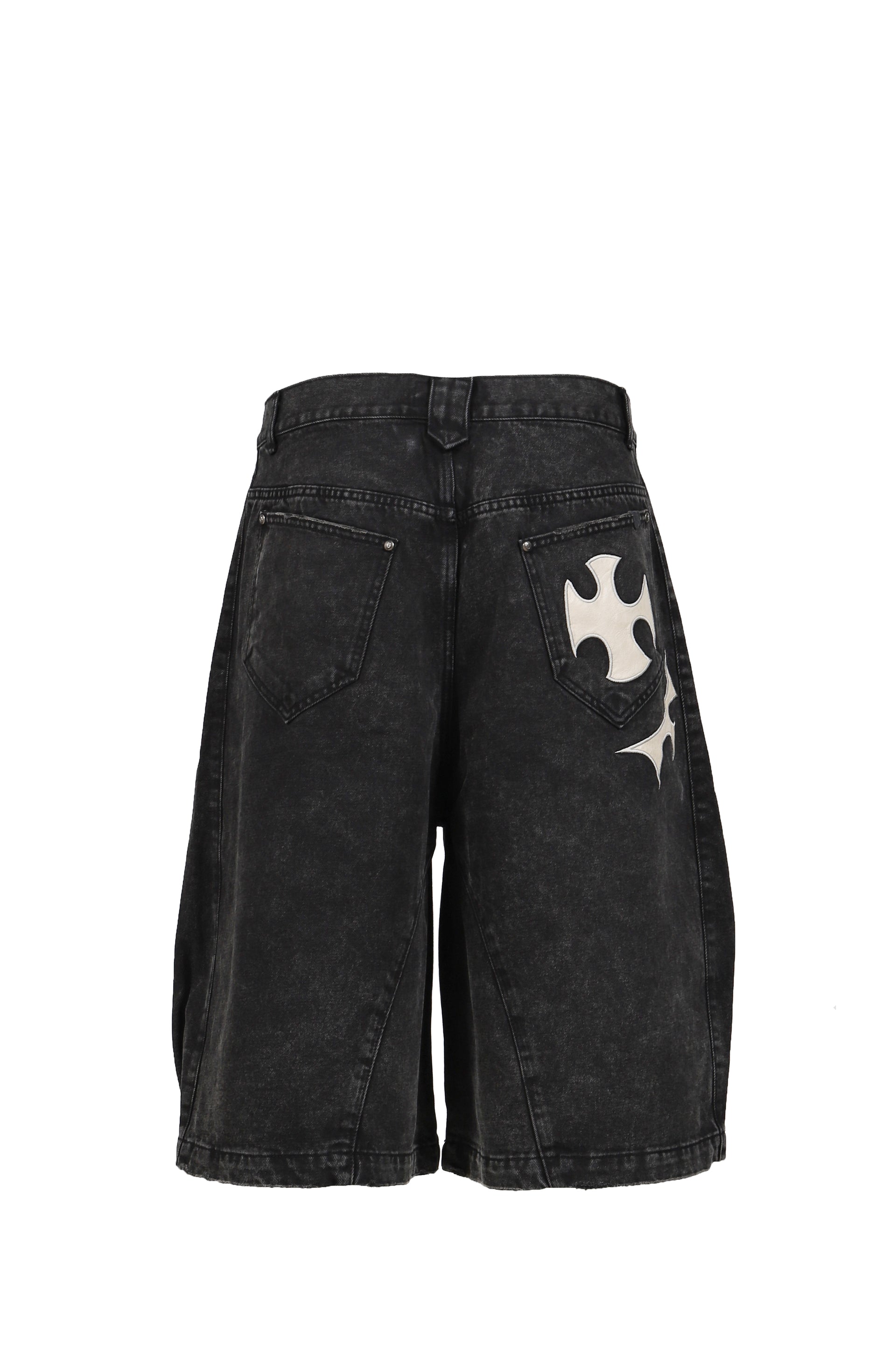 DELUXE DENIM SHORT  / BLK