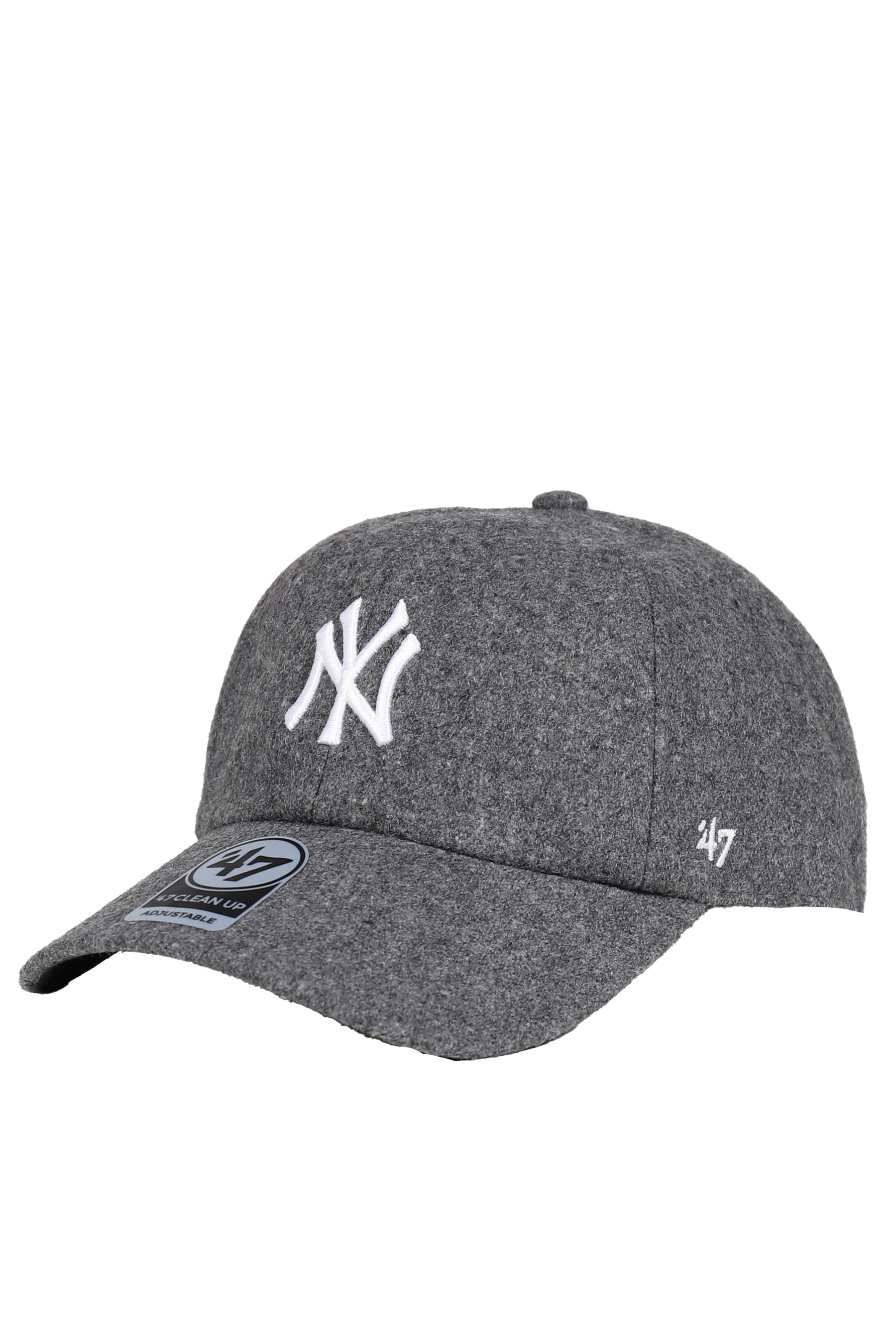 YANKEES SERIF WOOL HAT / DARK GRY