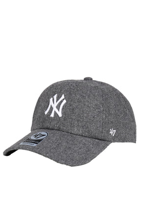 YANKEES SERIF WOOL HAT / DARK GRY