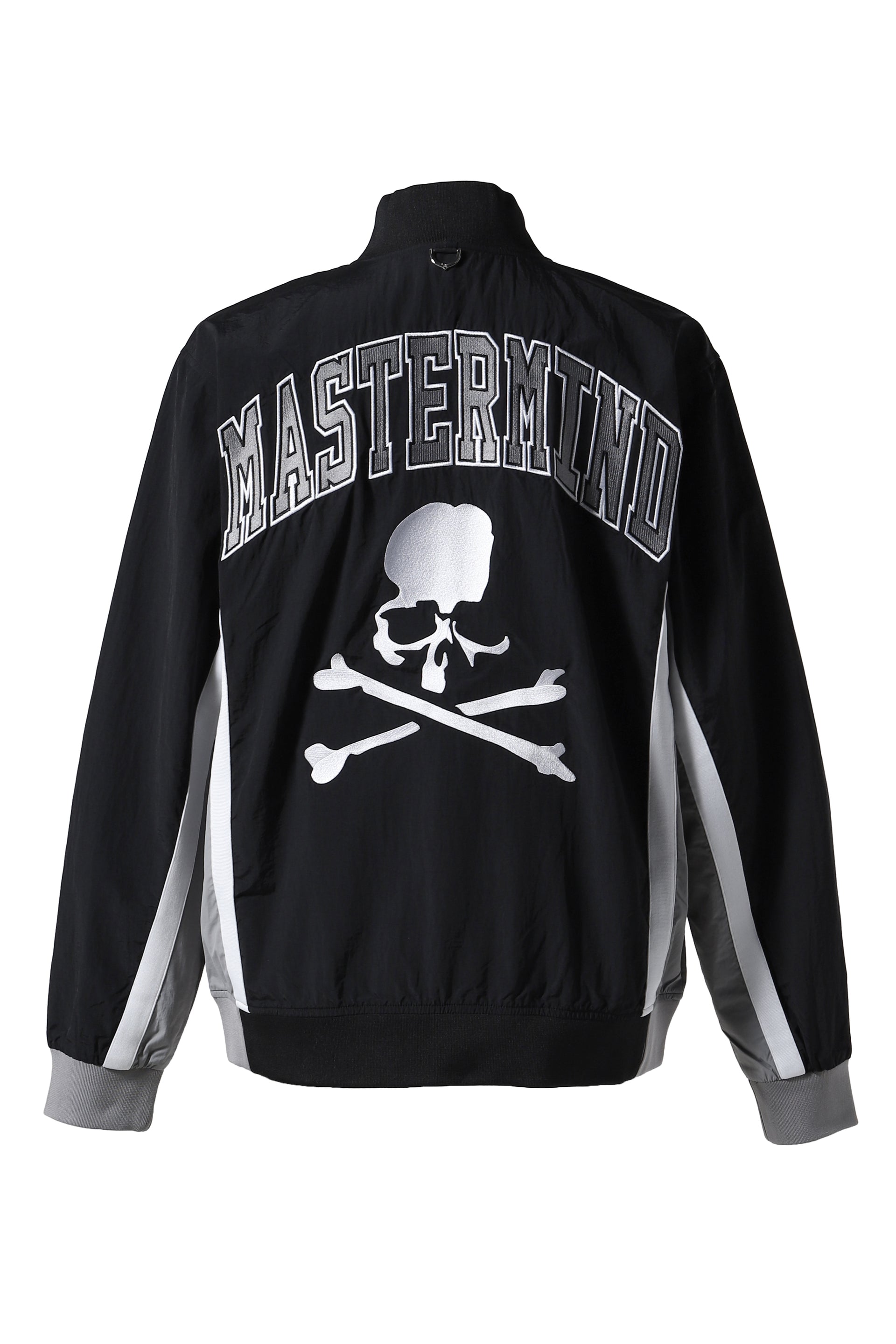 MASTERMIND WORLD × Mitchell&Ness WARMUP JACKET / BLK/WHT