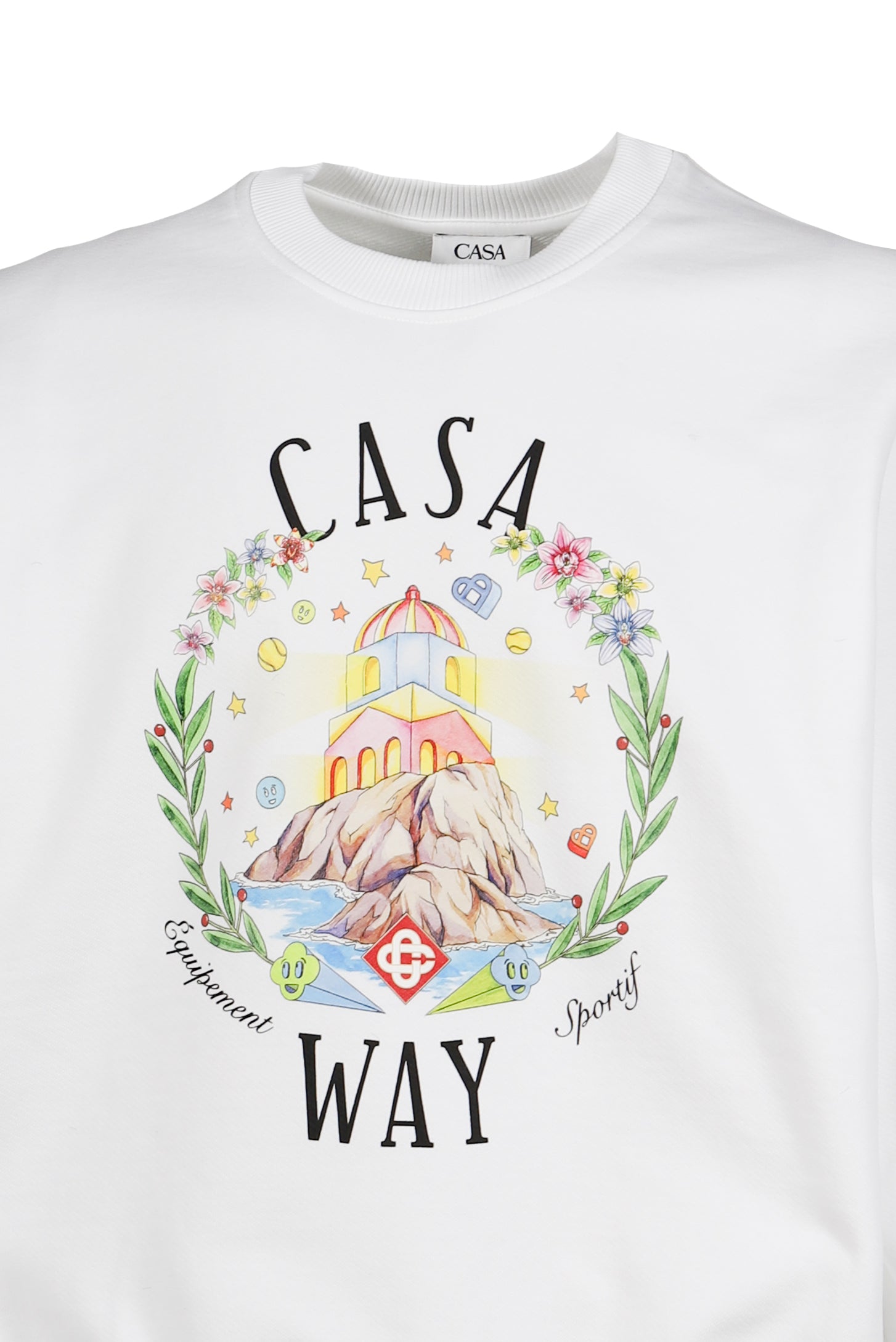 CASA WAY CREW NECK SWEATSHIRT / BRIGHT WHT