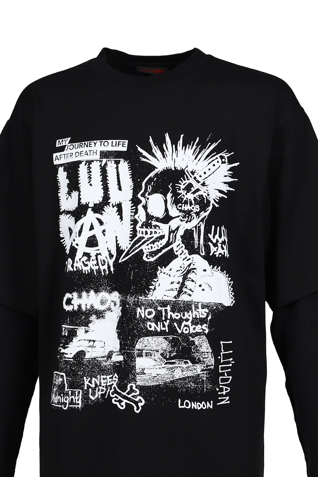 DOUBLE DECK TEE / BLK / PUNK FLYER