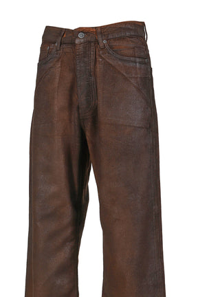 WAXED BAGGY CORD PANTS / BRW