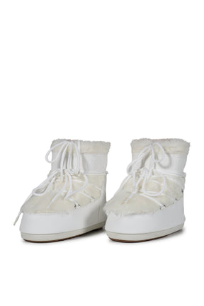 MB ICON LOW FAUX FUR / OPTICAL WHT
