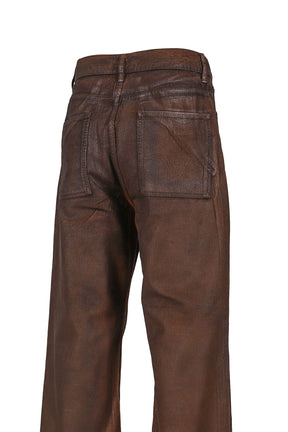 WAXED BAGGY CORD PANTS / BRW