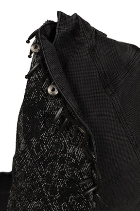 FOLDED SCARF BAG / BLK