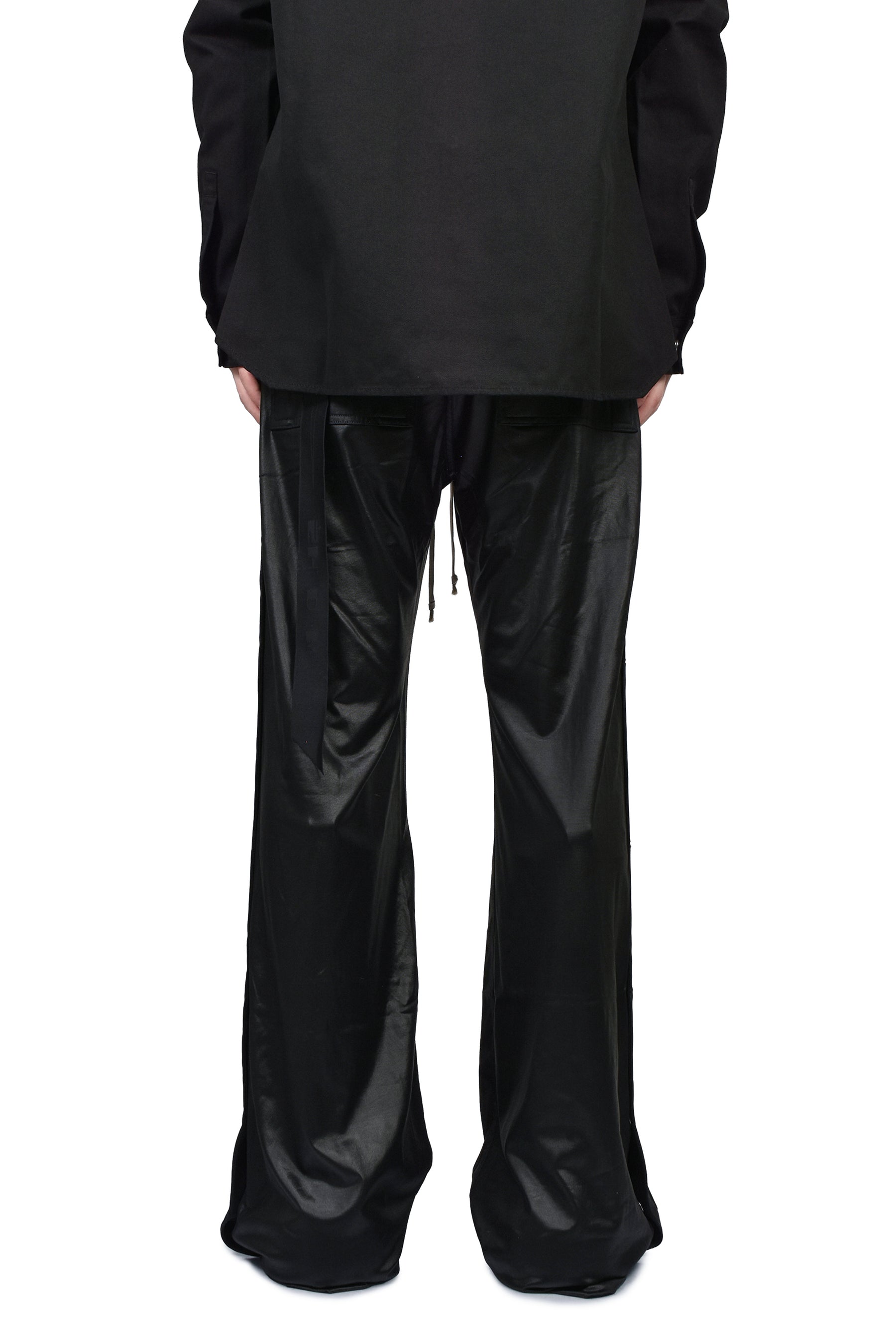 Rick Owens DRKSHDW SS26 WIDE PUSHER PANTS / BLK - NUBIAN