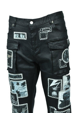 MONOCHROME DENIM / BLK