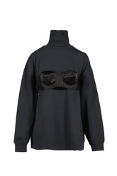 BALCONETTE BRA TURTLENECK T SHIRT KNIT / BLK