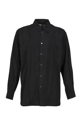 SPLIT CUT SHIRT / BLACK 