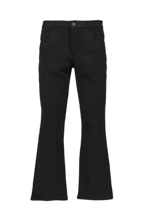 FIVE POCKET FLARE TROUSERS / BLK