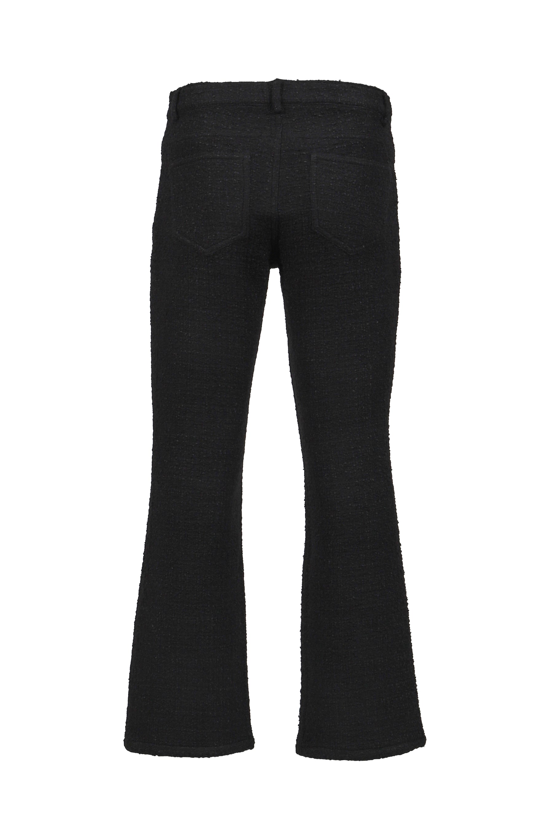 FIVE POCKET FLARE TROUSERS / BLK